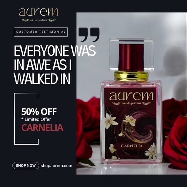 Carnelia Perfume By Aurem Pakistan 50ML 0