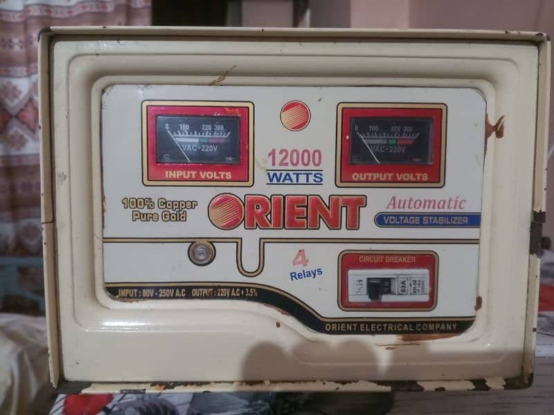 Stabilizer Orient 12000 watts. 4