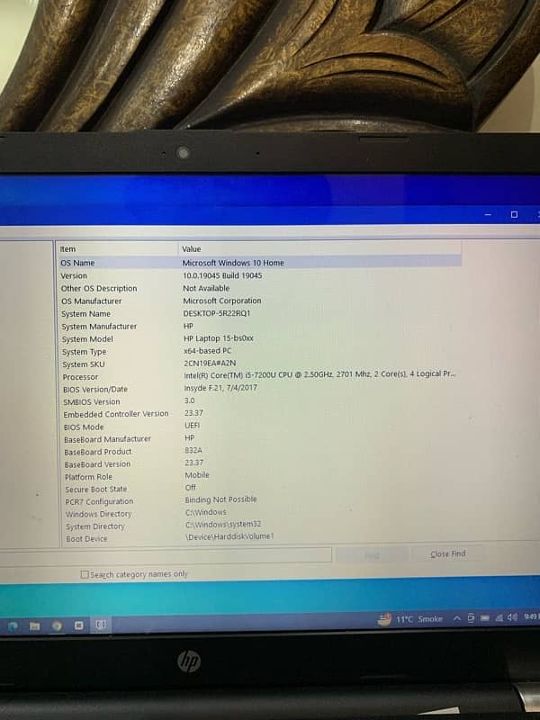 HP Core I5 7Th Gen Laptop 8