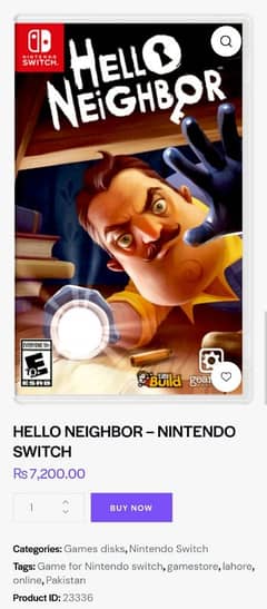 nintendo switch hello neighbour