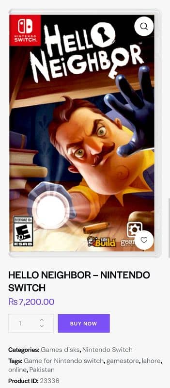 nintendo switch hello neighbour 0