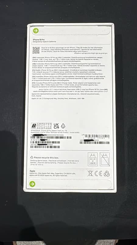 iphone 16 pro 1TB Uk varrient 1