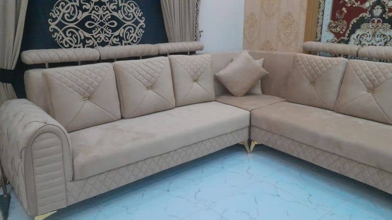 Elegant L-Shaped Sofa 6