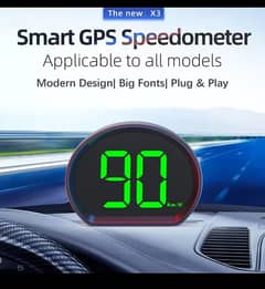 Car GPS Speedometer HUD Head-up Display Digital Speed Meter with KMH