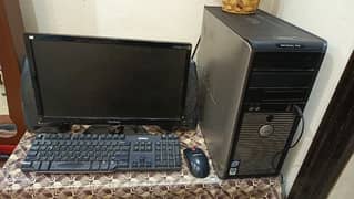 Desktop DELL computer Optiplex 755 and View sonic LED for sale