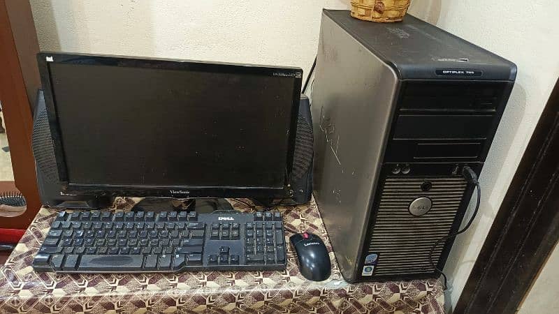 Desktop DELL computer Optiplex 755 and View sonic LED for sale 0