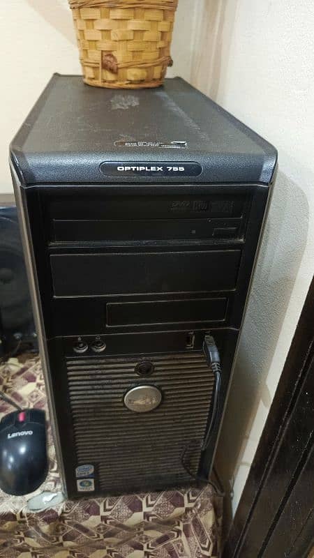 Desktop DELL computer Optiplex 755 and View sonic LED for sale 1