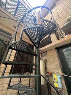 Stairs Iron Stairs cnc cuttin iron Stair with balcony solid iron stair