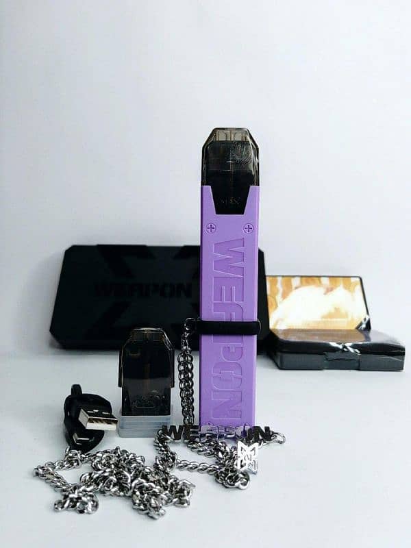 pod (weapon) purple color its new with chain and charger cable 2 coil 5