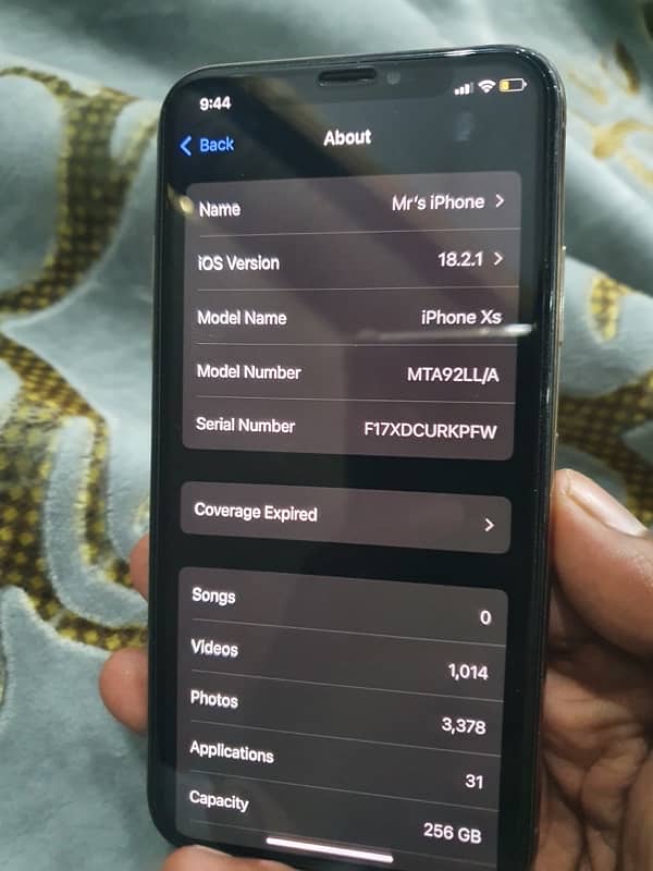 Iphone XS 256 GB PTA Approved 2