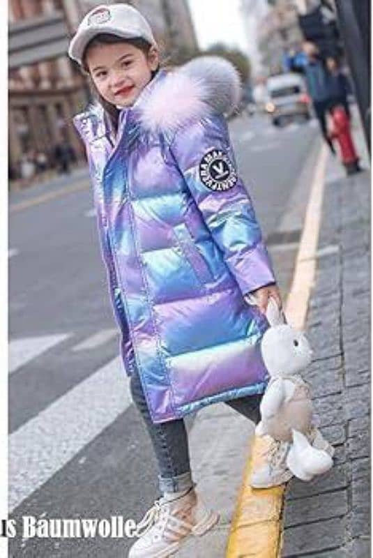 multi color rainbow girls jacket 7 to 9 year 1