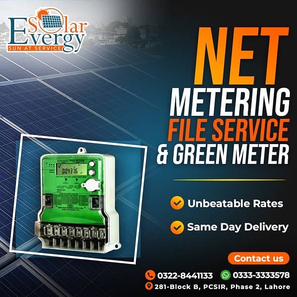 Green Meter / Net Metering  Files Available 1