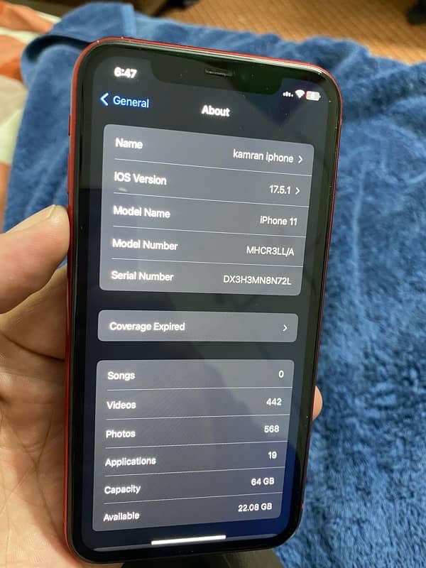 Iphone 11.64gb non pta jv , 89 battrey health 5