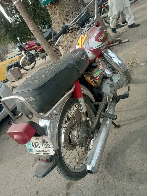 Suzuki shugun 100cc Islamabad number 2003 registered 2019 3