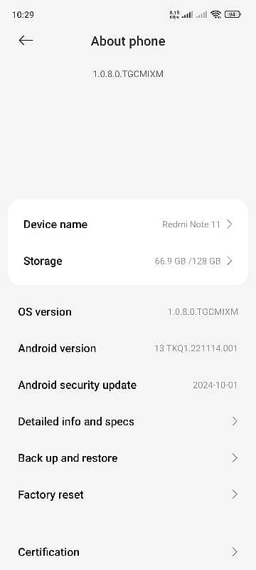 Redmi note 11 3