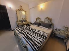 Complete Royal Bed Set With Side Tables and Dressing Table with Mirror