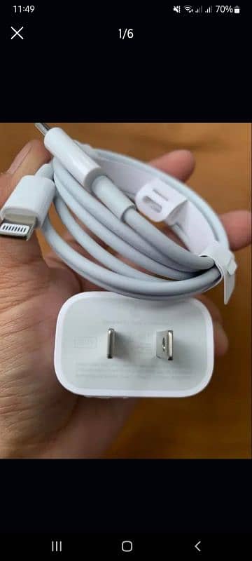 IPHONE Fast 20W MERCANTILE ORIGNAL CHARGER & ORIGINAL GOLDEN STRIPWIRE 0