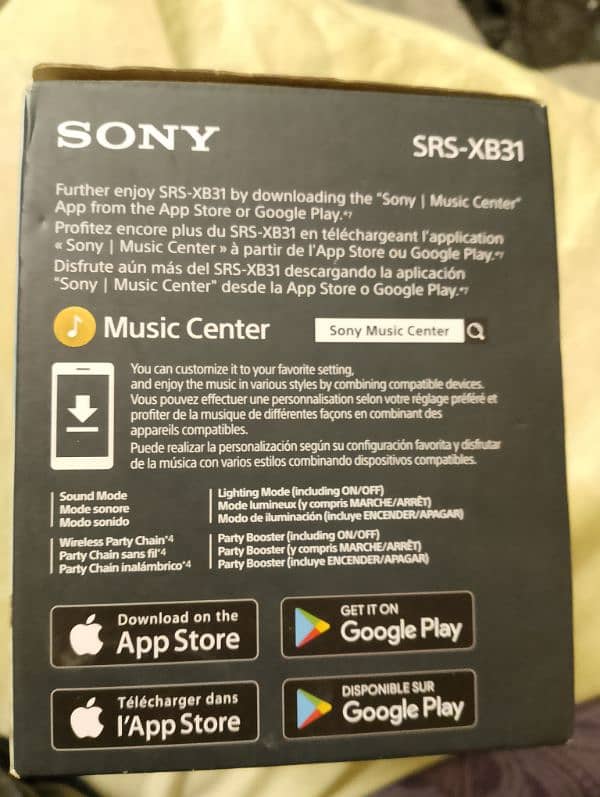 SONY SRS XB31 SPEAKER 3