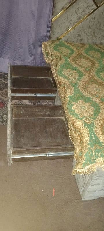 wooden bed urgent sale 2