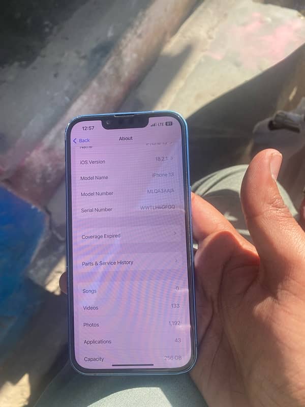 iPhone 13 non pta 256GB esim working 7