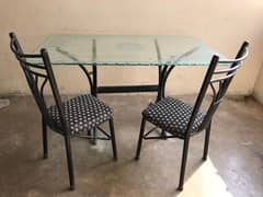 dining table with chairs price negotiable