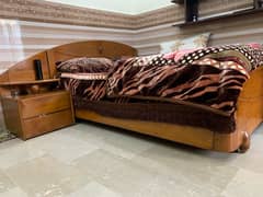 Deodar Bed With  TV table