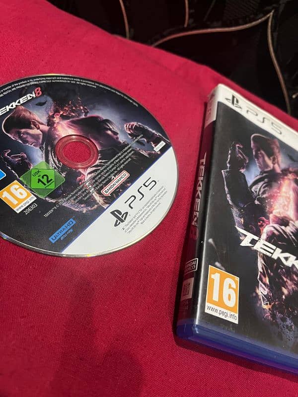 Spiderman 2 ps5 game disk | Tekken 8 ps5 game disc | clean 1