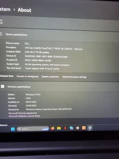 lenovo i7 11th Gen touch