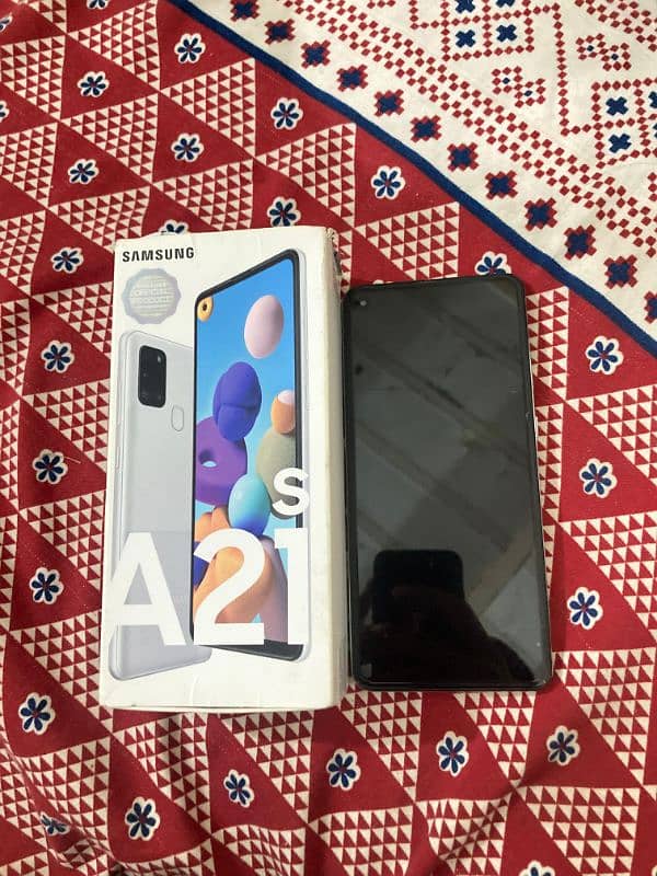 Samsung a21s with box 0