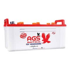 AGS Battery (12V and 140AH) used with 11 months warranty