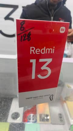 redmi 13 8gb/128gb box pack all. colors