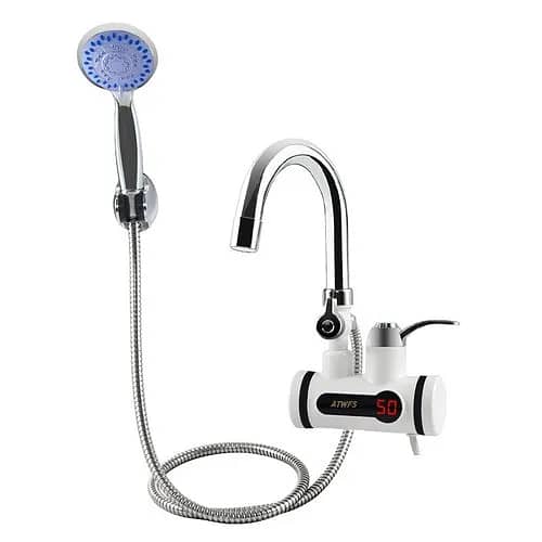 Instant Electric Water Heater Tap With & Without Shower 9