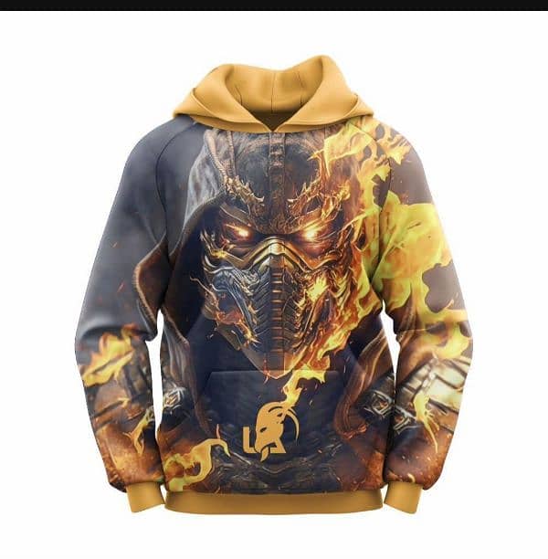 man's printed winter Hoodie 2