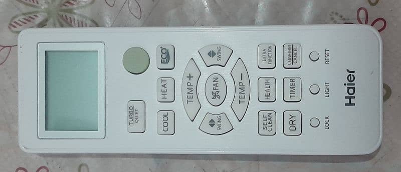 haier AC remote . heat coal with  ECO 0