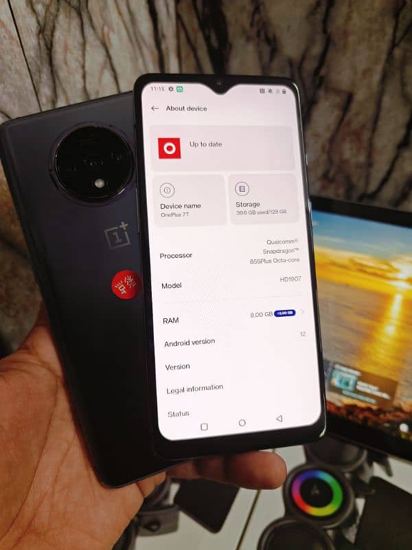 OnePlus 7t , 8 / 1 2 8 dual sim PTA approved 2