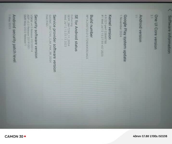 Samsung Tab A. . . 32gb. . . version 11.   all ok non pta 4