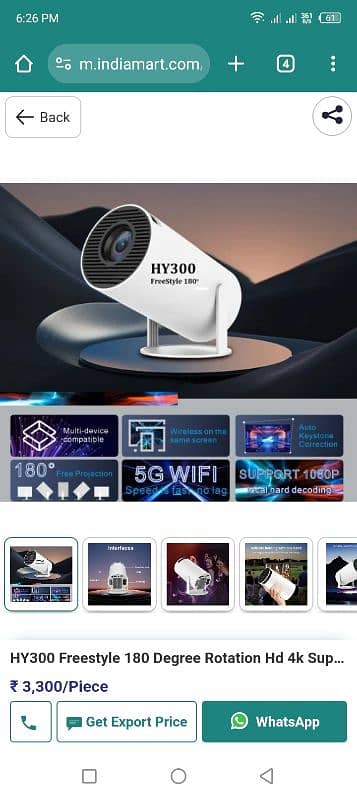 Hd 4k projector 3