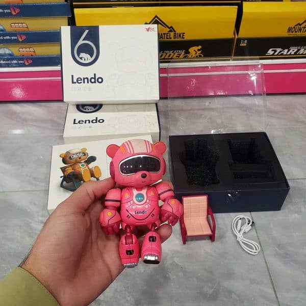 Lendo Robot Toys Multifunction Desktop Bear Shape Smart Robot 1