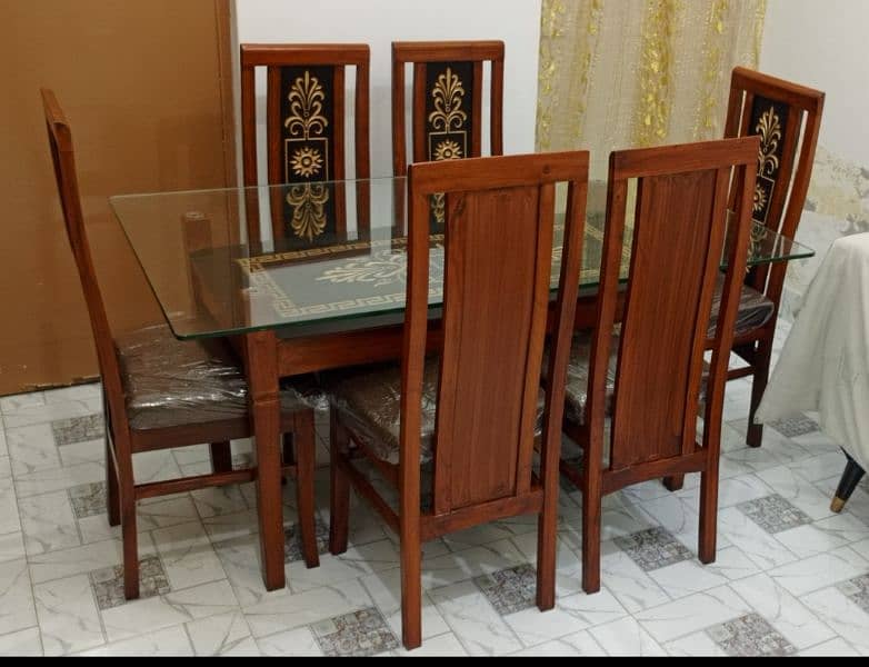 New Stylish 6 Chairs Set of Lacker Dinning Table 8