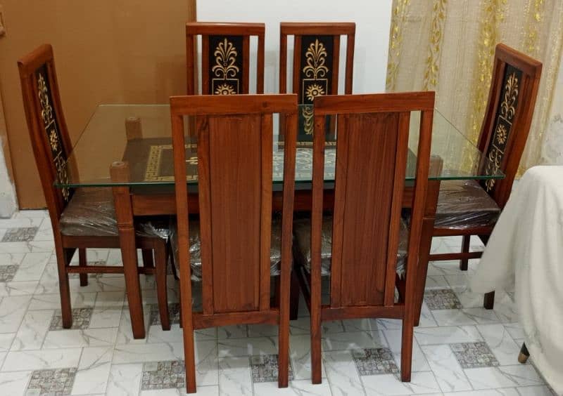 New Stylish 6 Chairs Set of Lacker Dinning Table 11