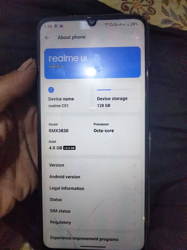 realme C51 4+4gb 128gb Storage 0