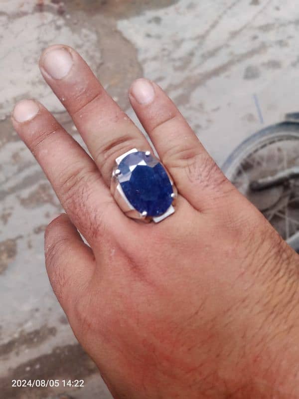 big size Neelam beautiful ring 2