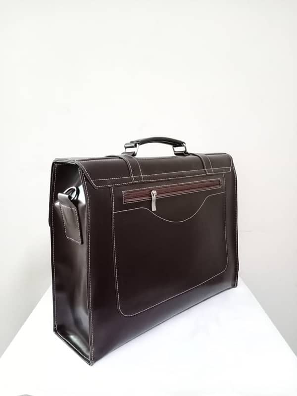 PU leather office bag with lock 6