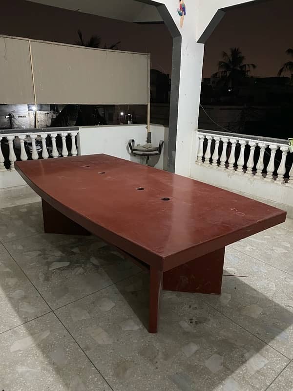 8 seater office table (almost new condition) 2