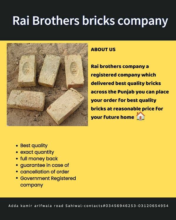 Rai Brother Bricks Company Sahiwal. 2