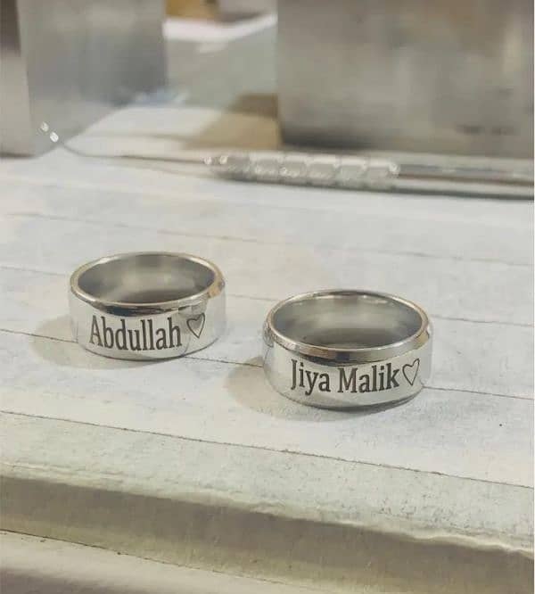 Customize Rings apna name wali rings lo 0