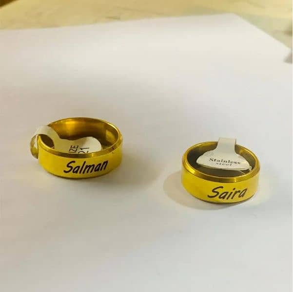 Customize Rings apna name wali rings lo 3