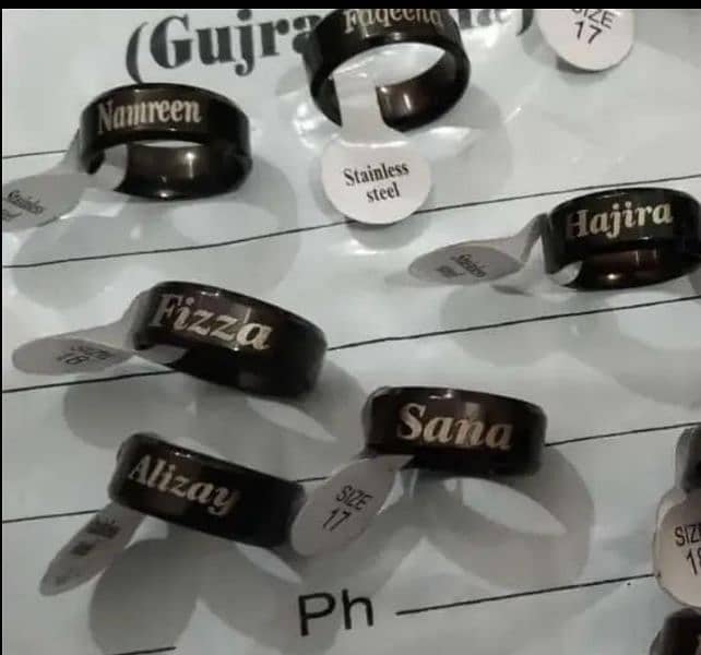 Customize Rings apna name wali rings lo 5