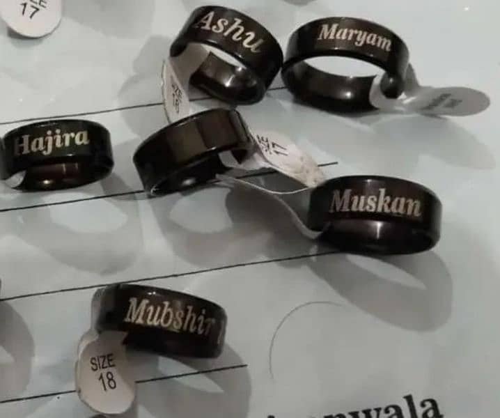 Customize Rings apna name wali rings lo 6