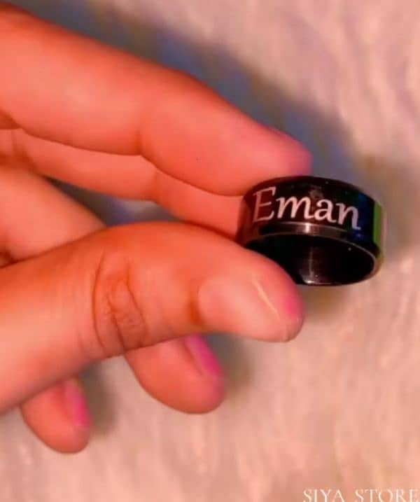 Customize Rings apna name wali rings lo 7